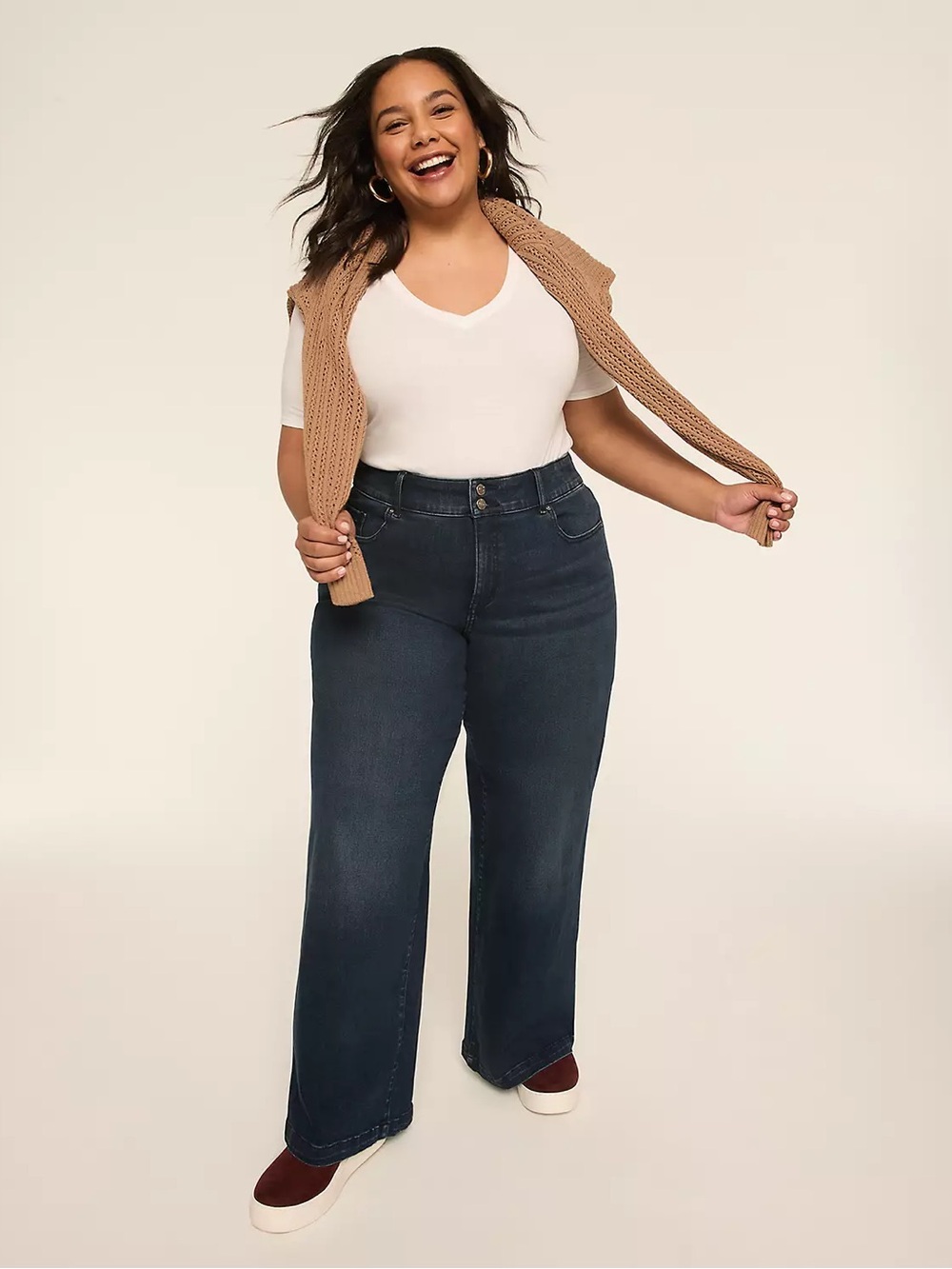 Lane Bryant Tighter Tummy Fit High-Rise Boot Jean Womens Flex Magic Waist